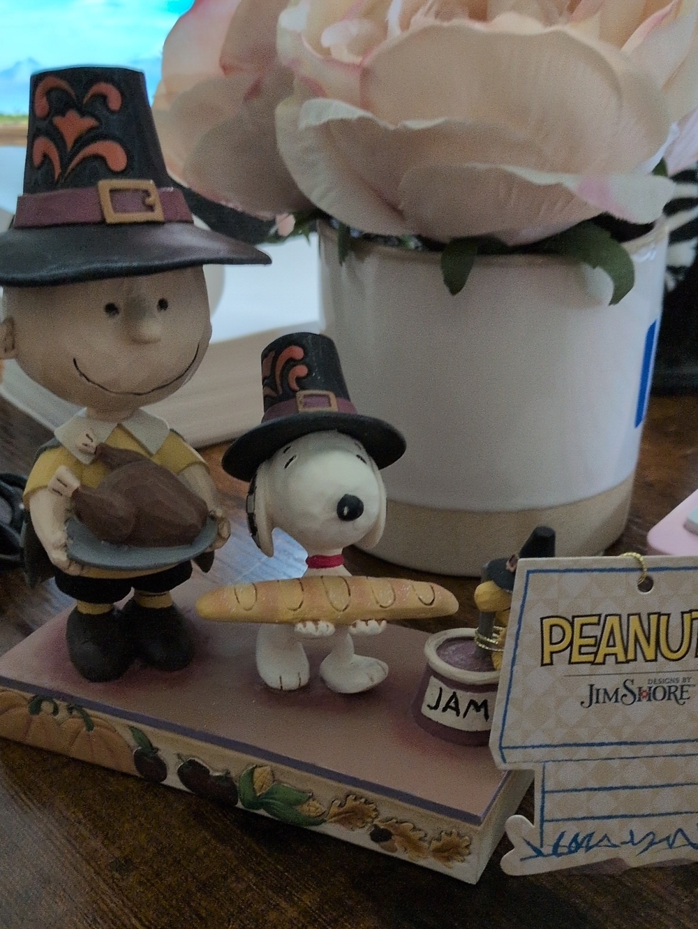 Jim Shore Snoopy & Friend Thanksgiving Figurine - New
